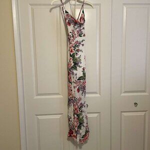 White Floral Maxi Dress New with Tags